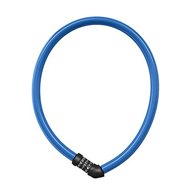 ABUS Cable Lock 4408C - Combination Lock - 65 cm long steel cable with plastic coating - ABUS Security Level 2 - Blue on Sale